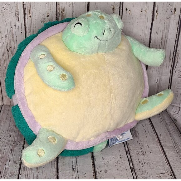 16" Squishable Green & Yellow Sea Turtle Plush Large Stuffed Animal Ocean Happy - Picture 1 of 4
